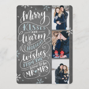 Merry Kisses Warm wil datum 3 foto opslaan Save The Date