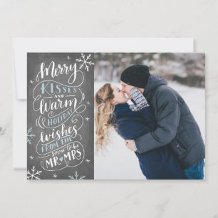 Merry Kisses Warm wil de Datum foto opslaan Save The Date