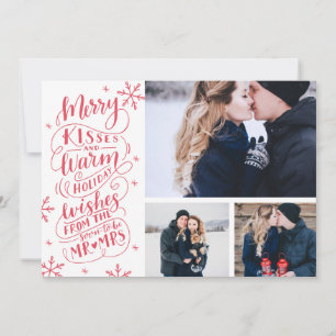 Merry Kisses Warm Wishes Vakantie White 3-Phot Save The Date