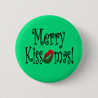 Merry Kissmas Button