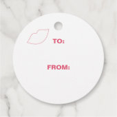 Merry Kissmas Gift Label (Achterkant)