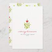 Merry Kissmas Mistletoe Christmas Kaarten (Voorkant / Achterkant)