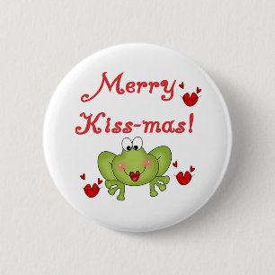 Merry Kissmas Ronde Button 5,7 Cm