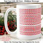 Merry Kissmyass 160R Hidden Message Christmas Koffiemok