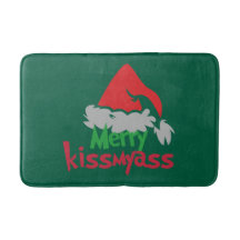 Merry Kissmyass Grappige Kerst Badmat