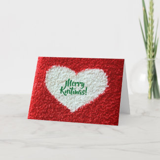 Merry Knitmas-kaart Feestdagen Kaart