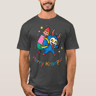 Merry Krampus Baby Sitting Claus Kerstmis Kinder B T-shirt