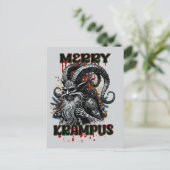 Merry Krampus Briefkaart (Staand voorkant)