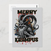 Merry Krampus Briefkaart (Voorkant / Achterkant)