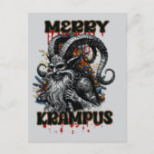 Merry Krampus Briefkaart (Voorkant)