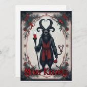 Merry Krampus Feestdagenkaart (Voorkant / Achterkant)