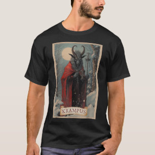 Merry Krampus Horror Kerst Lelijke Trui Kwaad P T-shirt