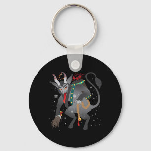 Merry Krampus Horror Kerstmis Kwaambeeld Pajama Ev Sleutelhanger