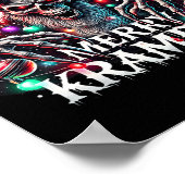 Merry Krampus kerst komt naar de stad Poster (Hoek)