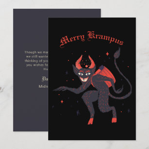 Merry Krampus-kerstfeestkaart Feestdagenkaart