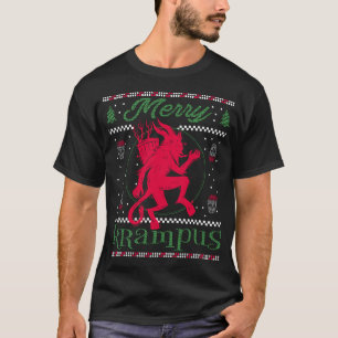 Merry Krampus Kerstmis Horror Ugly Sweater T-shirt