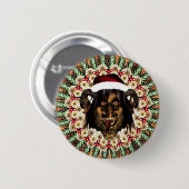 Merry Krampus Ronde Button 5,7 Cm (Voorkant /achterkant)