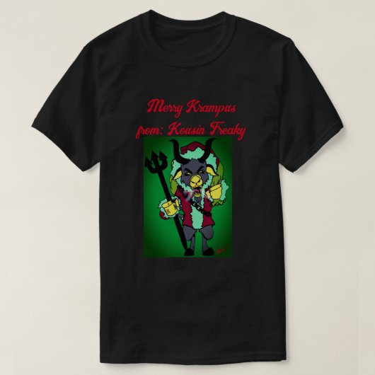 Merry Krampus T-shirt (Design voorkant)