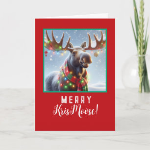 Merry KrisMoose - Moose met ornamenten Feestdagen Kaart