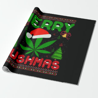 Merry Kushmas Funny Kerstmis Cadeaupapier