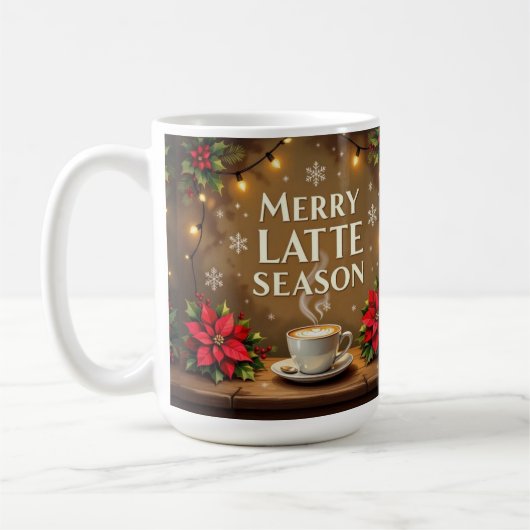 Merry latte season koffiemok (Links)