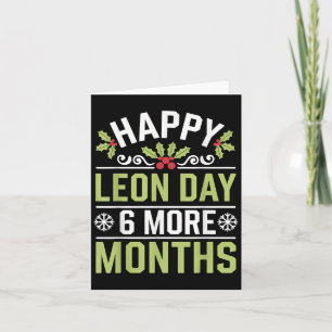 Merry Leon Day Noel achterstevoren Grappige Kerstt Kaart