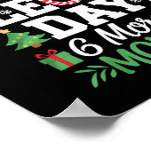 Merry Leon Day Noel lafaards Grappige Kersttelling Poster (Hoek)