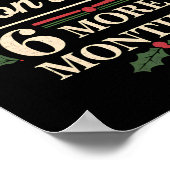 Merry Leon Day Noel lafaards Grappige Kersttelling Poster (Hoek)