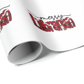 Merry Librarian Christmas Book Lover Library Cadeaupapier (Rol Hoek)