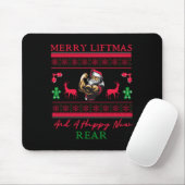 Merry Liftmas And A Happy New Rear Ugly Xmas Gym W Muismat (Met muis)