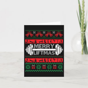 Merry Liftmas Funny Christmas Gym Kaart