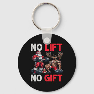 Merry Liftmas Muscle Santa Gewichtheffen Xmas Body Sleutelhanger
