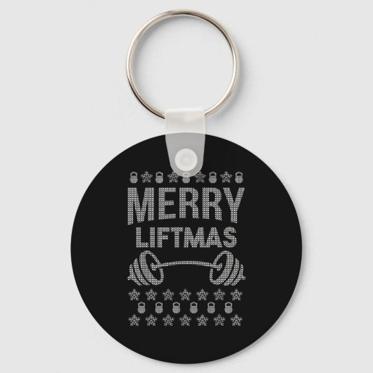 Merry Liftmas Shirt _ Funny Christmas Shirts Sleutelhanger (Voorkant)