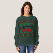 Merry Liftmas Ugly kerstsweater Gym Workout Trui (Voorkant volledig)