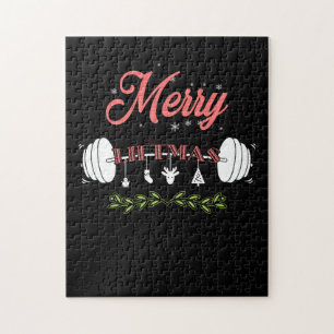 Merry Liftmas Ugly KerstSweater Santa Claus Legpuzzel