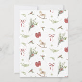 Merry Little Baby shower Advies Voorspellingen Kaa Kaart (Achterkant)