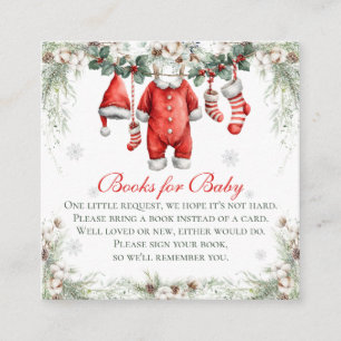 Merry Little Baby Shower Boeken Voor Baby Informatiekaartje