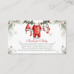 Merry Little Baby Shower Boeken Voor Baby Informatiekaartje