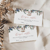 Merry Little Baby shower Christmas Diaper Raffle Informatiekaartje