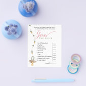 Merry Little Baby shower Guess het prijsspel Flyer (Enkel)