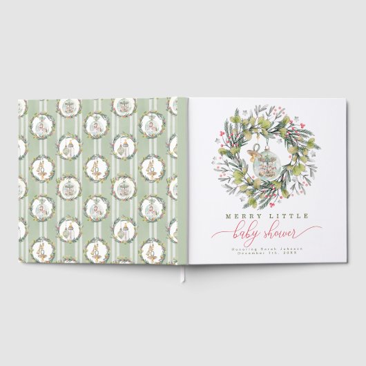Merry Little Baby shower Livre d'invité (Complet)