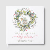 Merry Little Baby shower Livre d'invité (Recto)