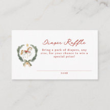 Merry Little Baby Shower Luier Raffle