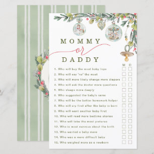 Merry Little Baby shower Mama of Daddy Game