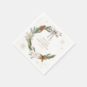 Merry Little Baby shower Neutral Wreath Servet (Hoek)