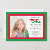 Merry Little Birthday Kaart (Voorkant)