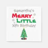 Merry Little Birthday Servet (Voorkant)