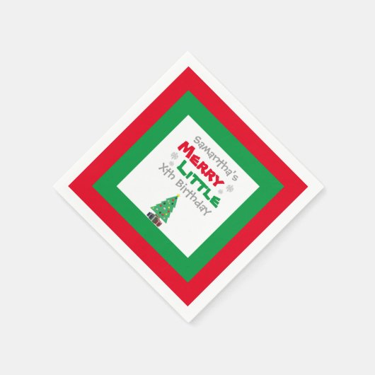 Merry Little Birthday Servet (Hoek)