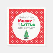 Merry Little Birthday Servet (Voorkant)