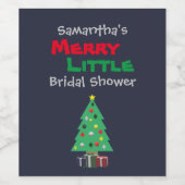 Merry Little Bruidsmeidenavond Wijn Etiket (Enkel label)